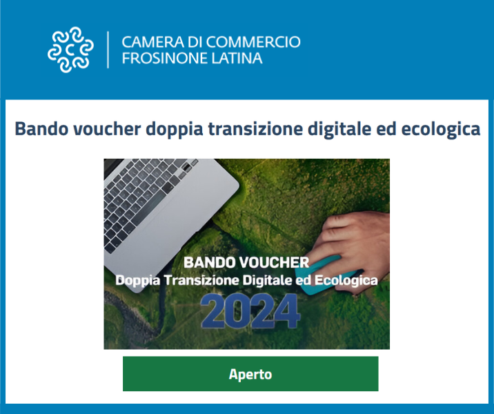 bando voucher camera di commercio Frosione Latina